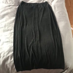 Ankle Length Black Skirt